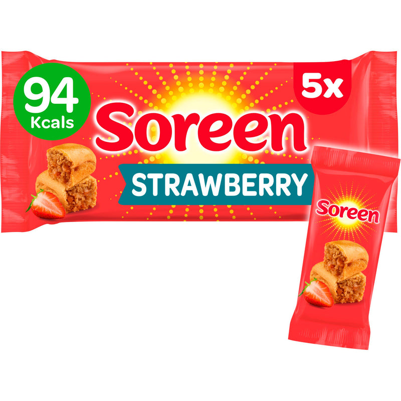 Soreen Strawberry Lunchbox Loaf Bars x5