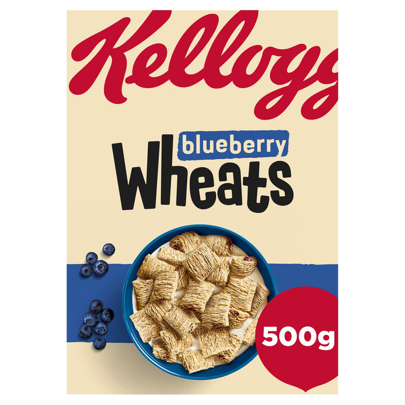 Kellogg's Wheats Blueberry Breakfast Cereal 500g - Moo Local