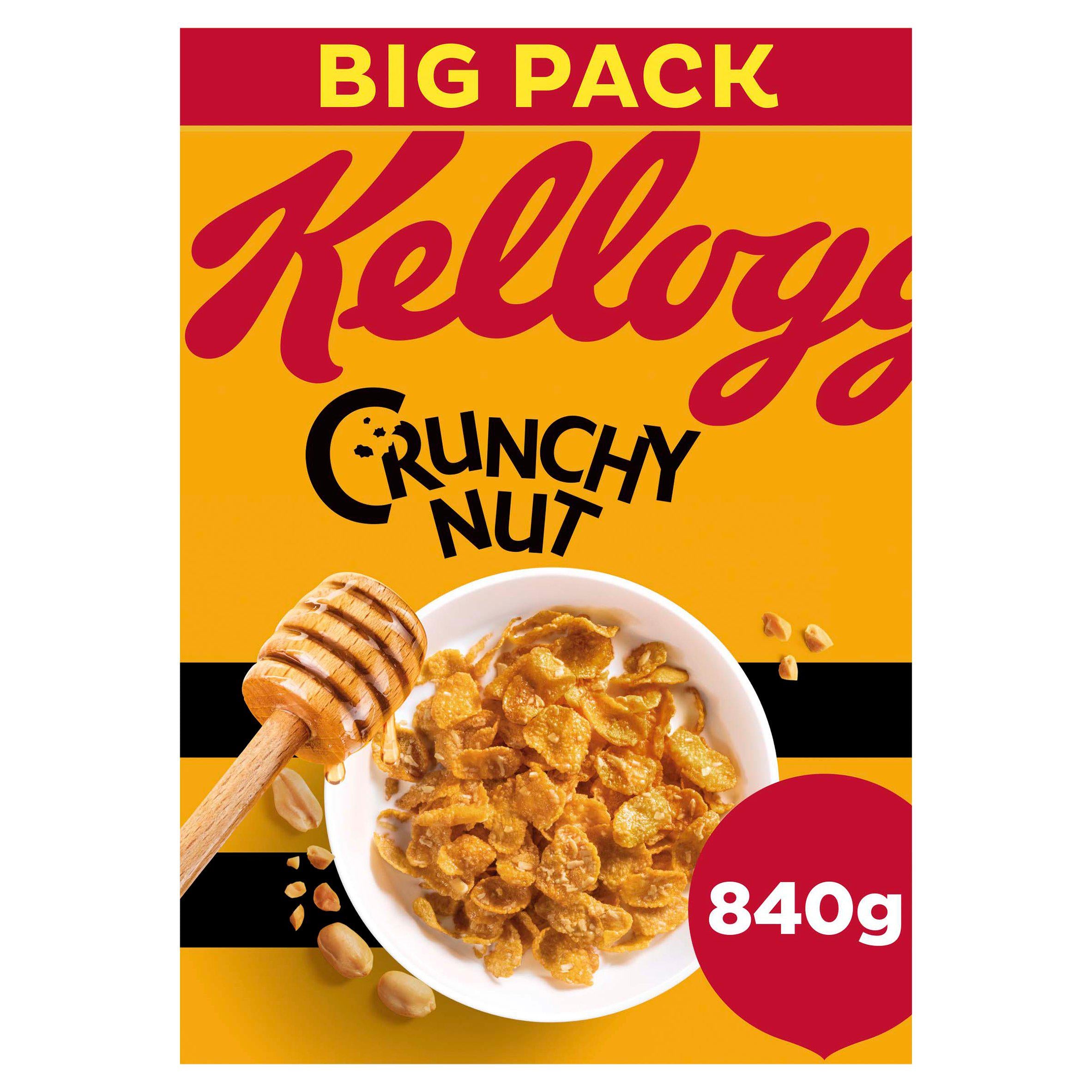 Kellogg's Crunchy Nut Breakfast Cereal 840g