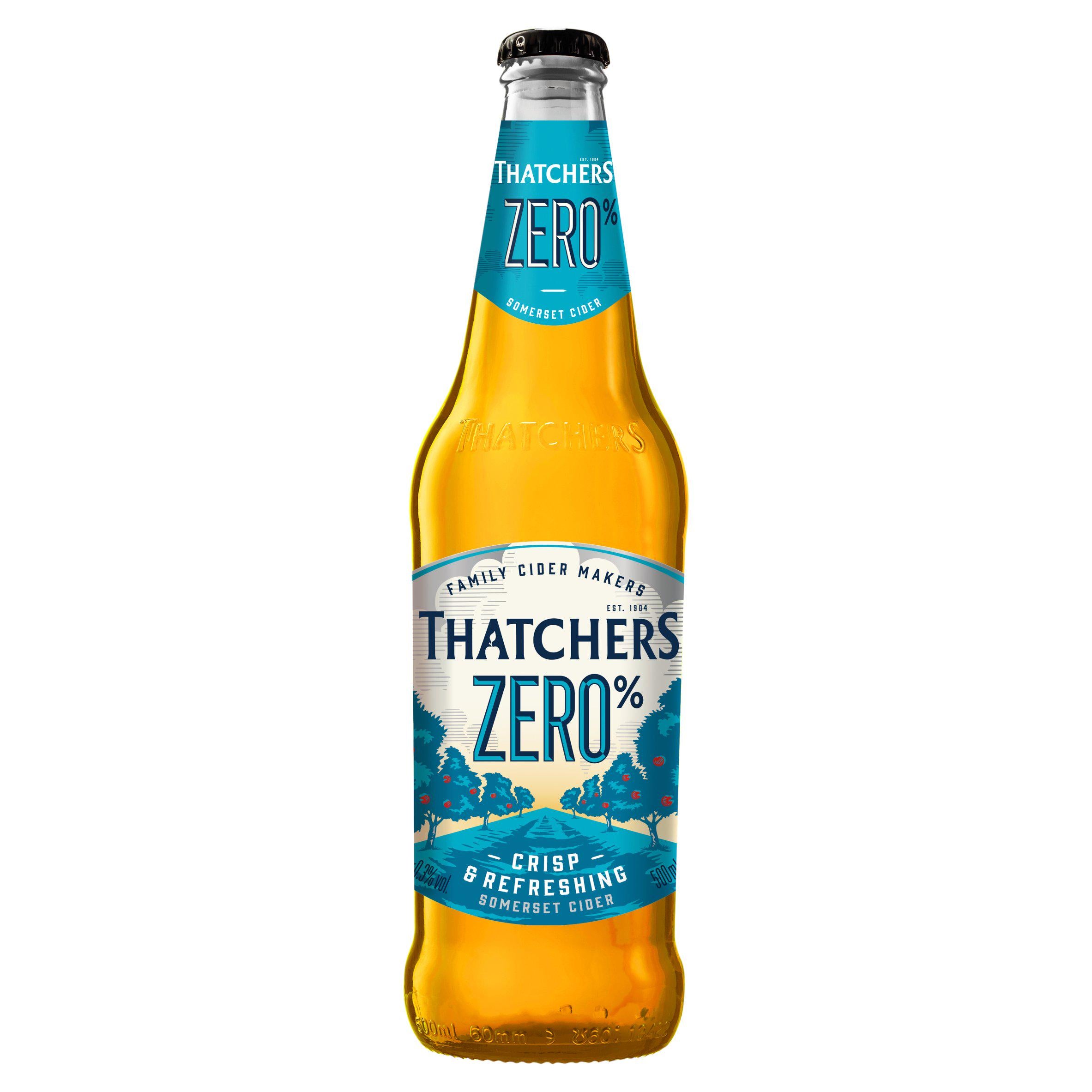 Thatchers Zero 0.0% Alcohol Free Cider Bottle 500ml