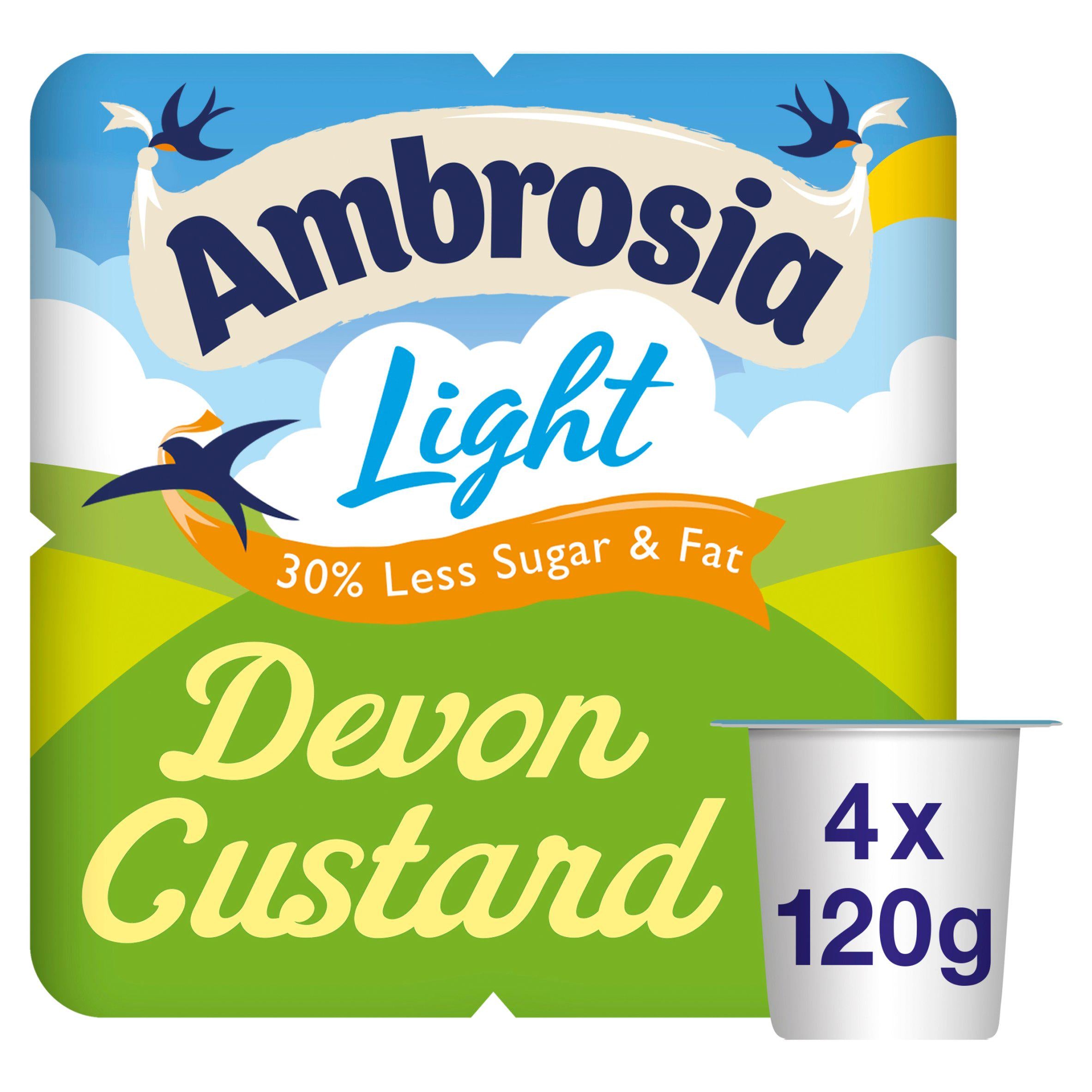 Ambrosia Low Fat Custard Dessert Pots 4x120g