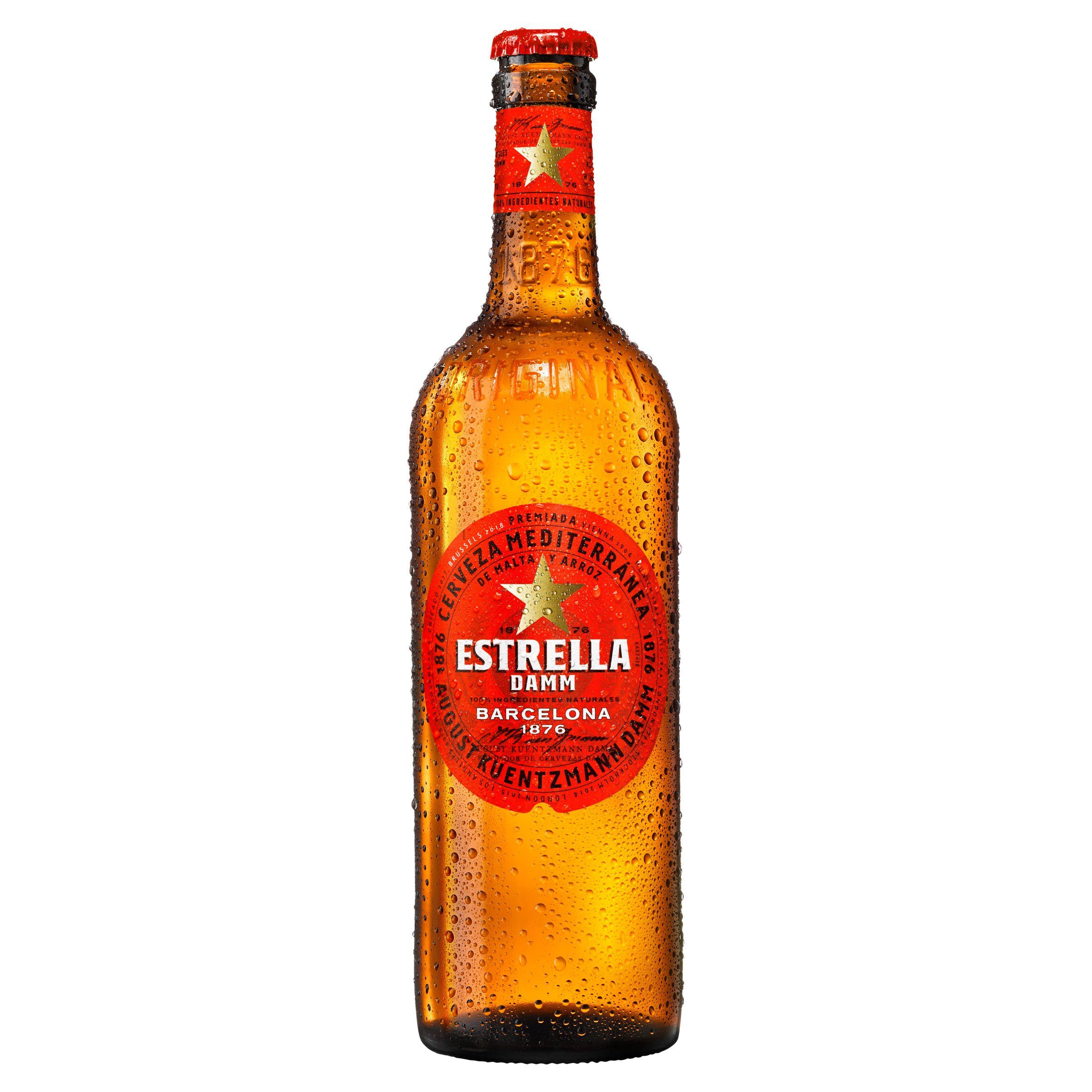 Estrella Damm Lager Beer Bottle 660ml