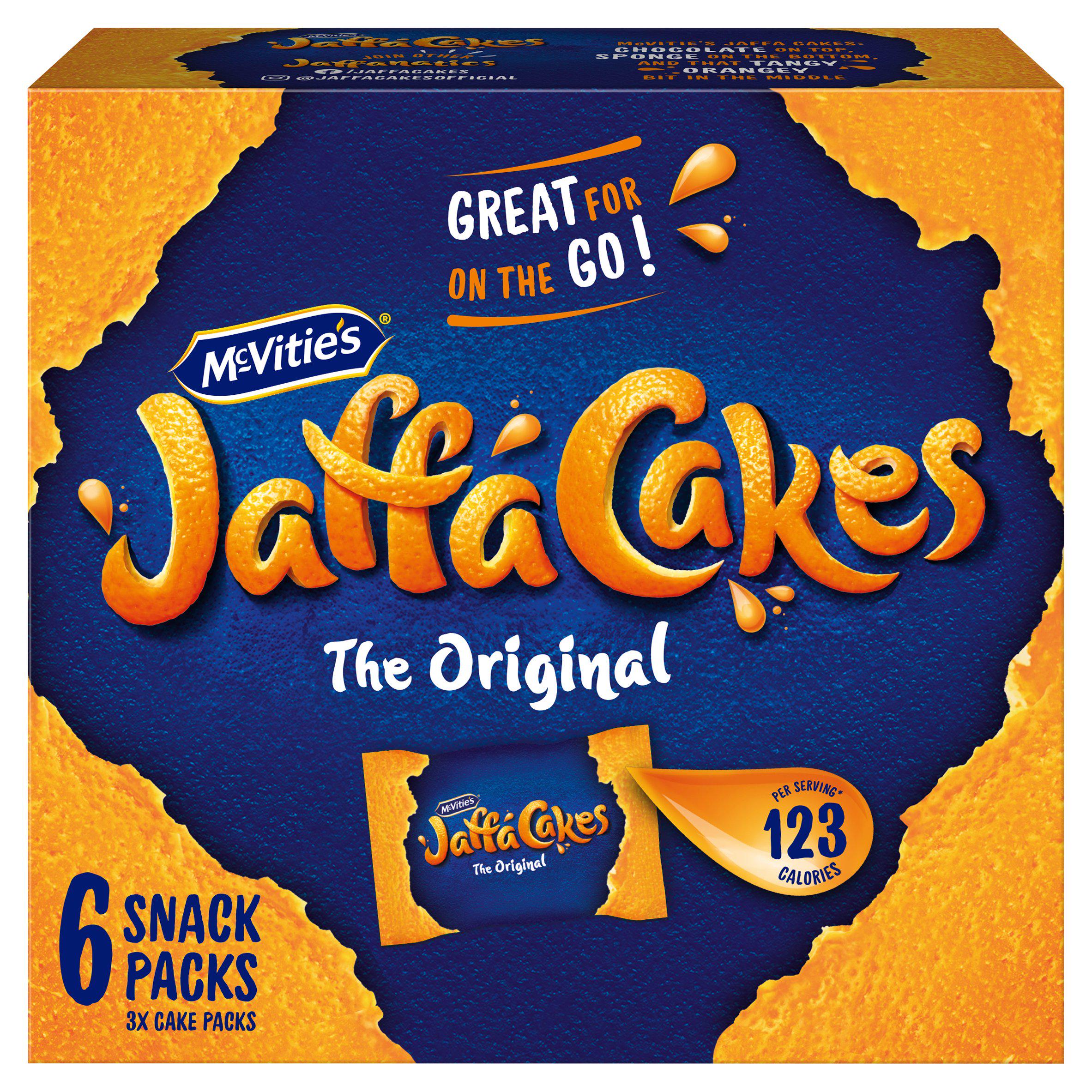 McVitie's Jaffa Cakes Original Biscuits Snack Pack x6