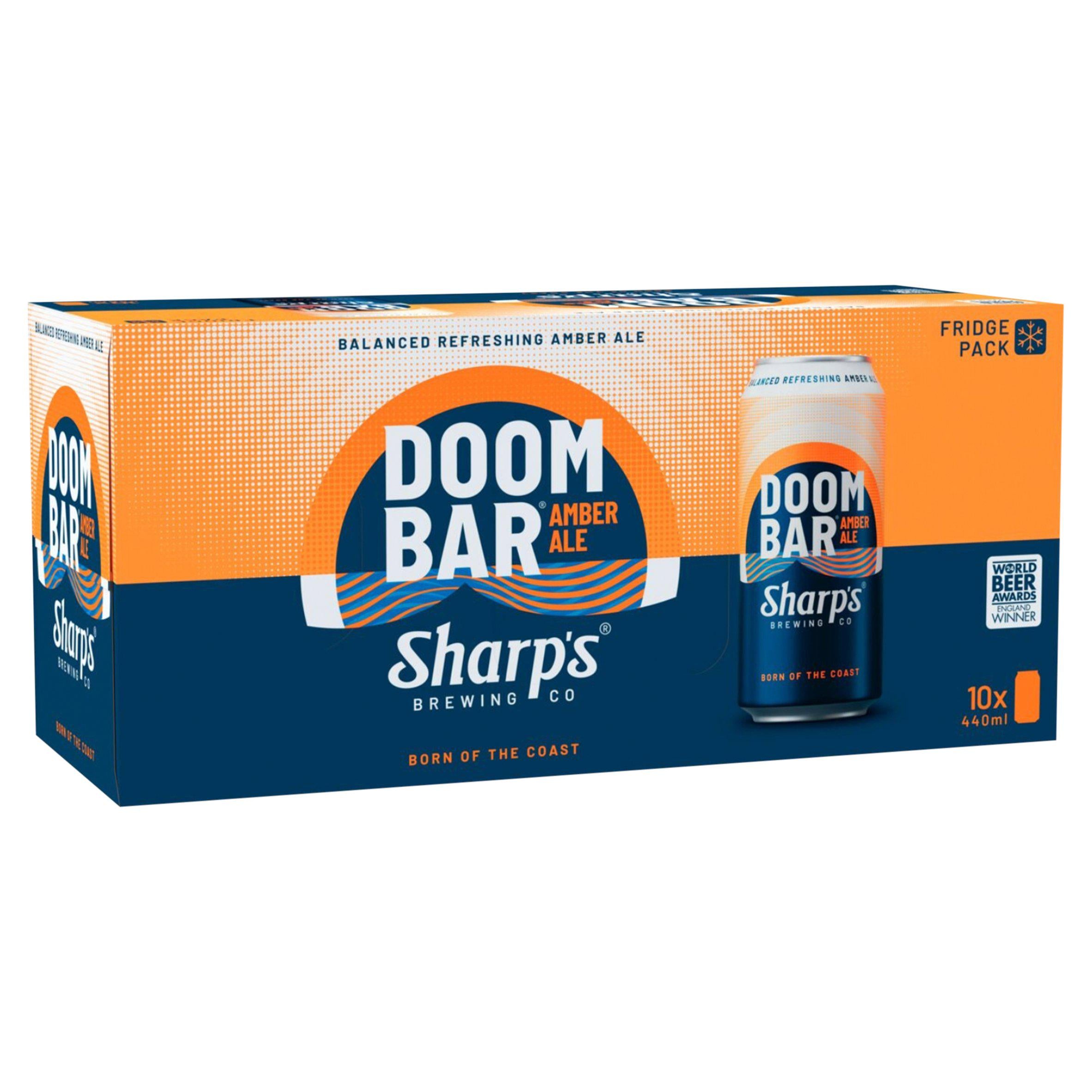 Sharp's Doom Bar Amber Ale Beer Cans 10x440ml
