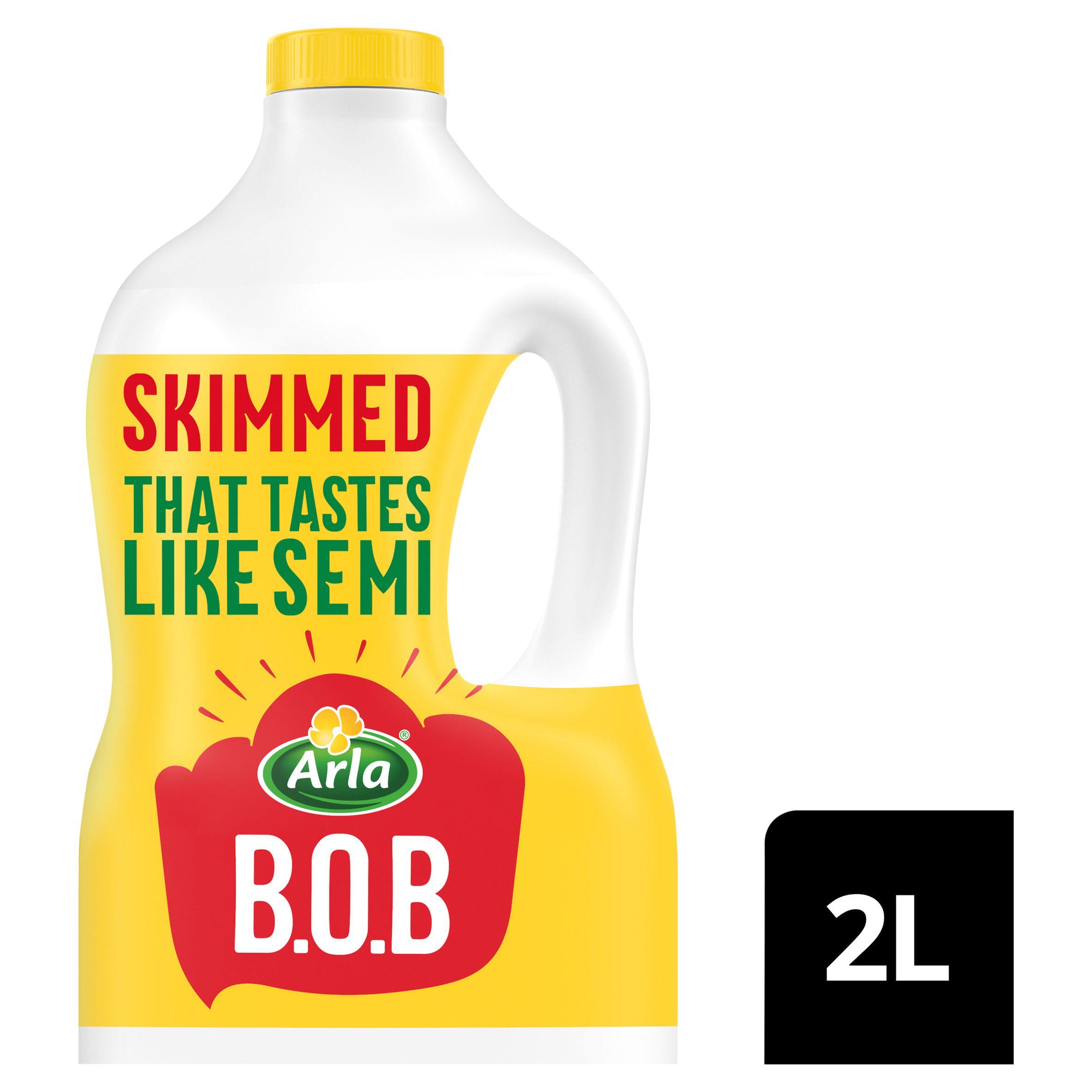 Arla Bob Skimmed Milk Tastes like Semi Skimmed 2 Litre