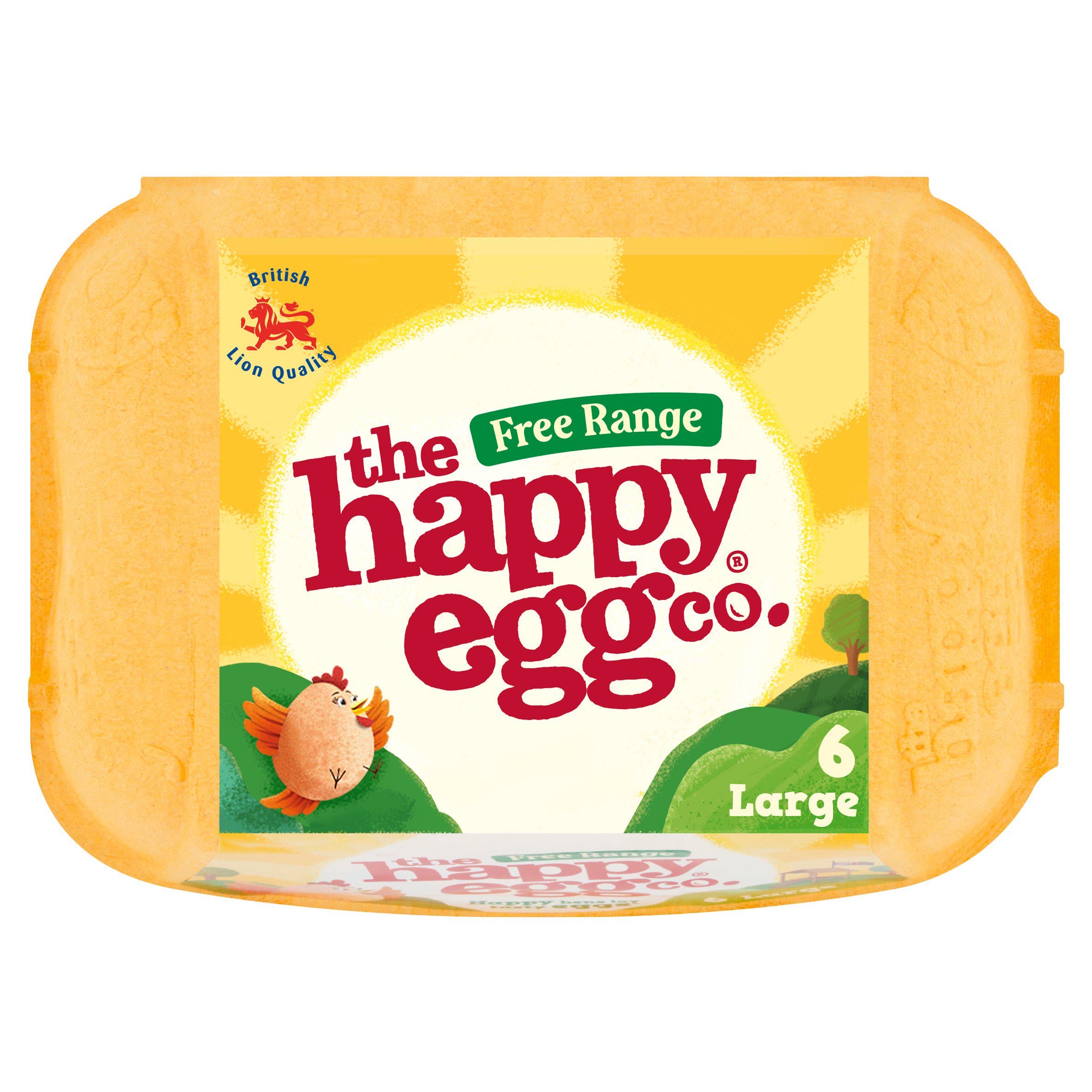 Happy Egg Large Free Range Eggs x6