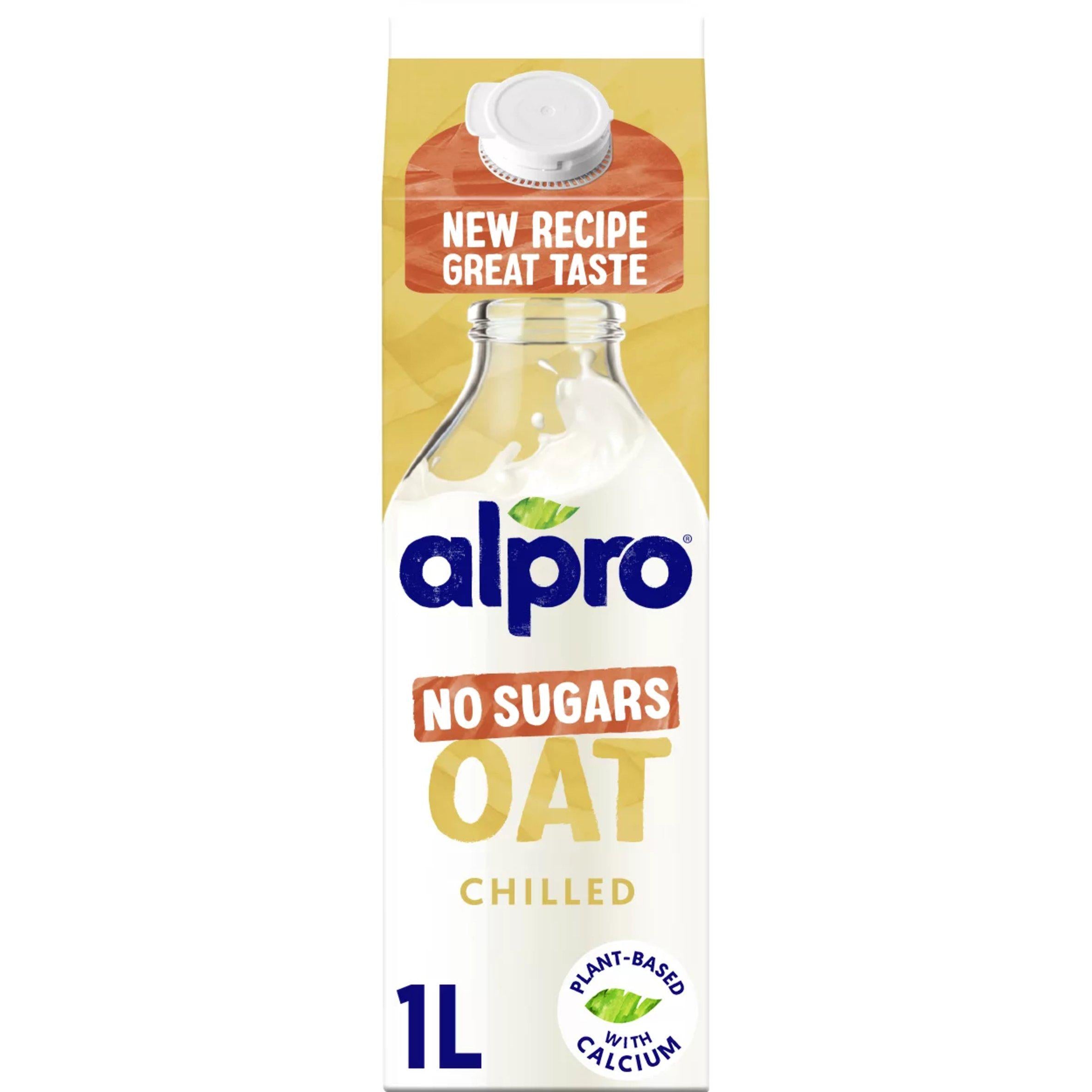 Alpro Oat Milk No Sugars Chilled Dairy Alternative 1 Litre
