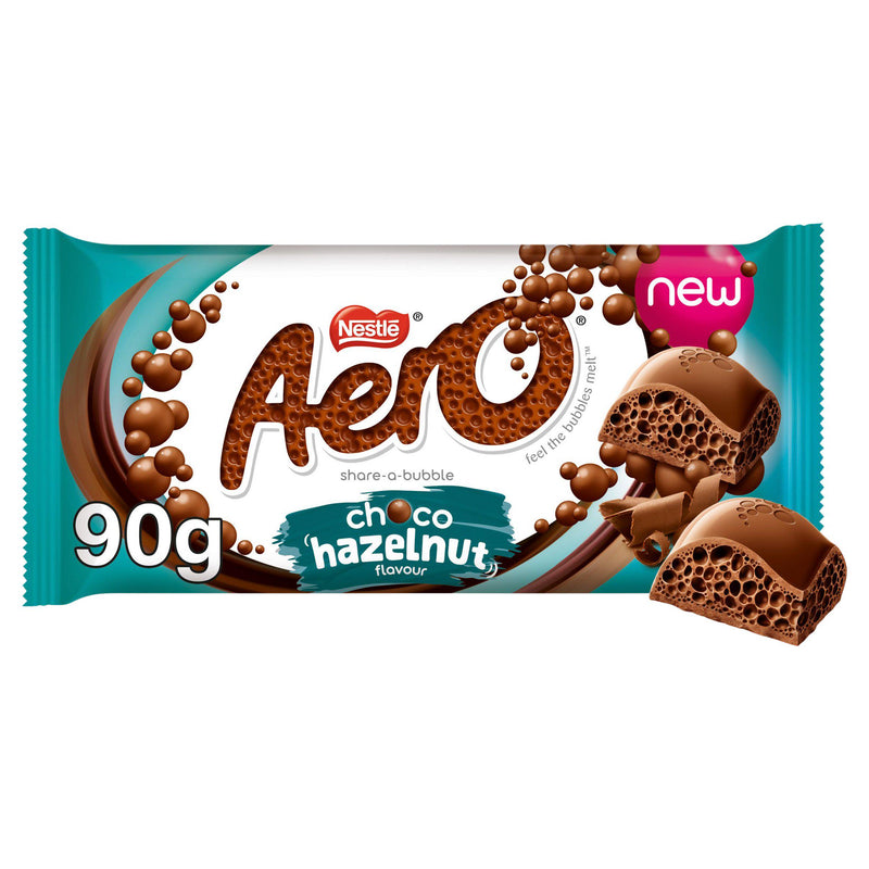 Aero Hazelnut Chocolate Sharing Bar 90g