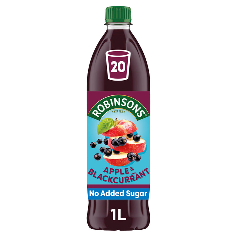 Robinsons Apple & Blackcurrant Squash No Added Sugar 1 Litre - Moo Local