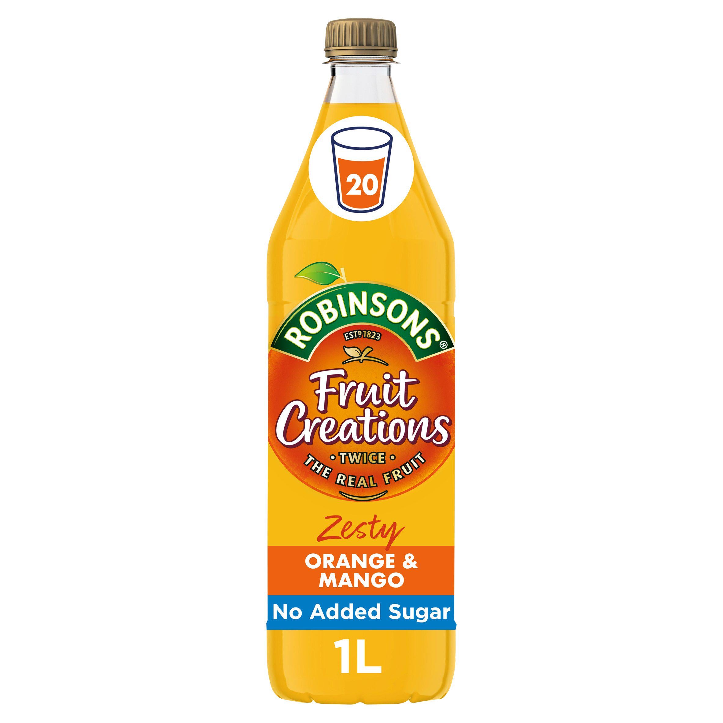 Robinsons Fruit Creations Zesty Orange & Mango Squash 1 litre - Moo Local