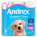 Andrex Complete Clean Toilet Tissue x9 Rolls