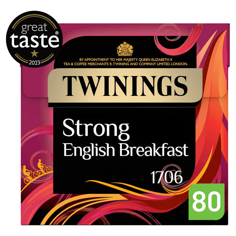 Twinings English Strong Breakfast Tea Bags x80