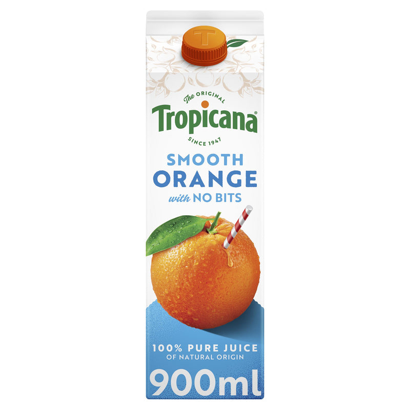 Tropicana Pure Smooth Orange Fruit Juice 900ml