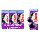 Ribena No Added Sugar Blackcurrant Juice Drink Cartons 6x250ml