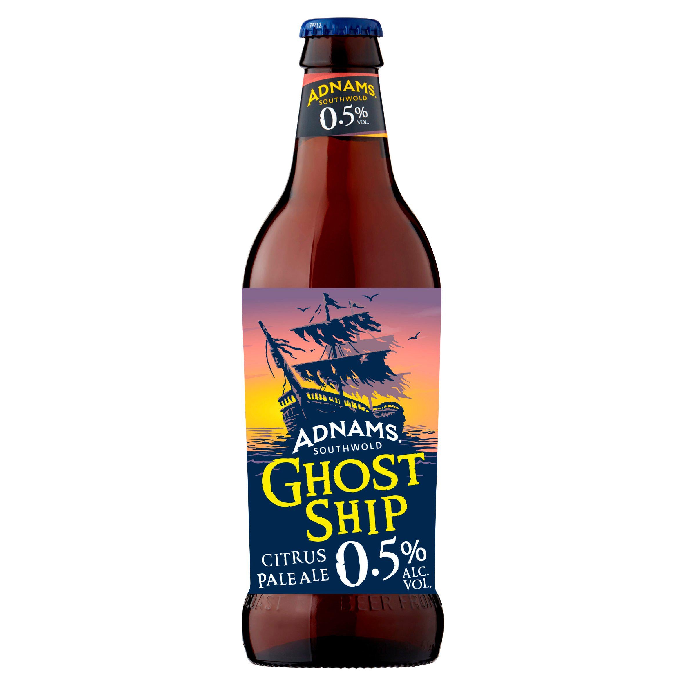 Adnams Ghost Ship Bottle Beer 0.5% 500ml - Moo Local