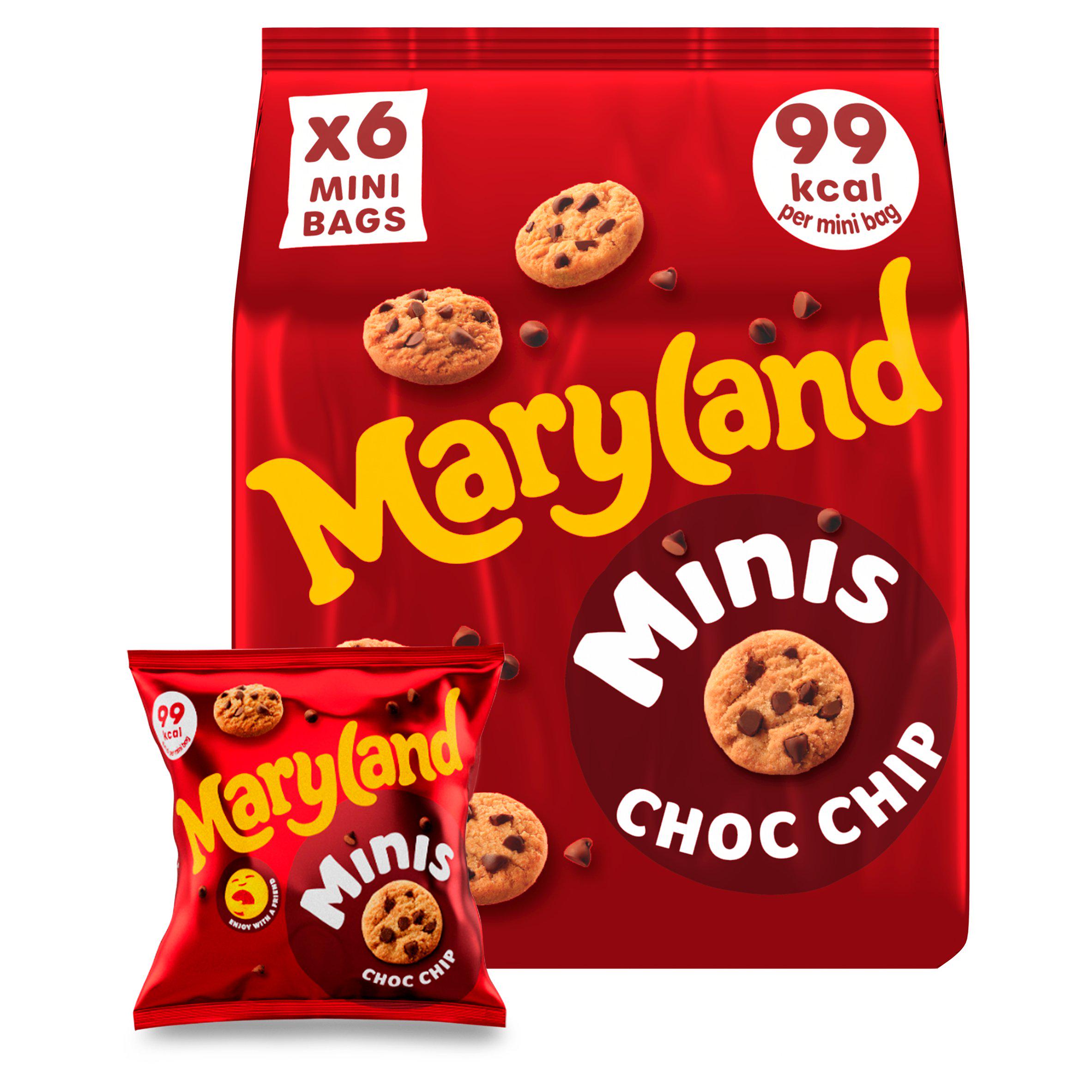 Maryland Minis Chocolate Chip 6 Multipacks Cookies 118.8g