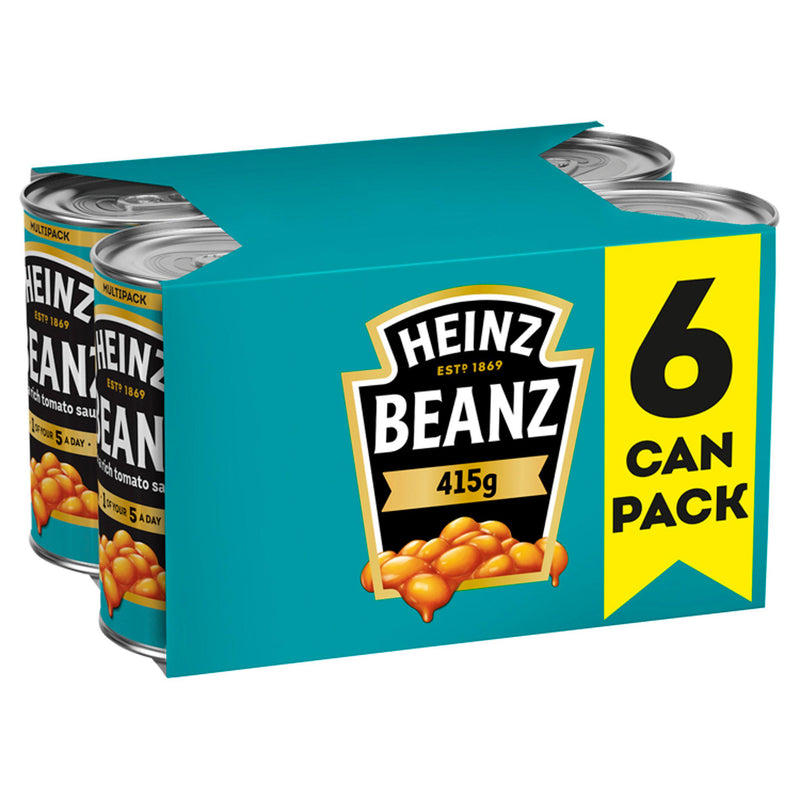 Heinz Baked Beans in a Rich Tomato Sauce 6 x 415g - Moo Local