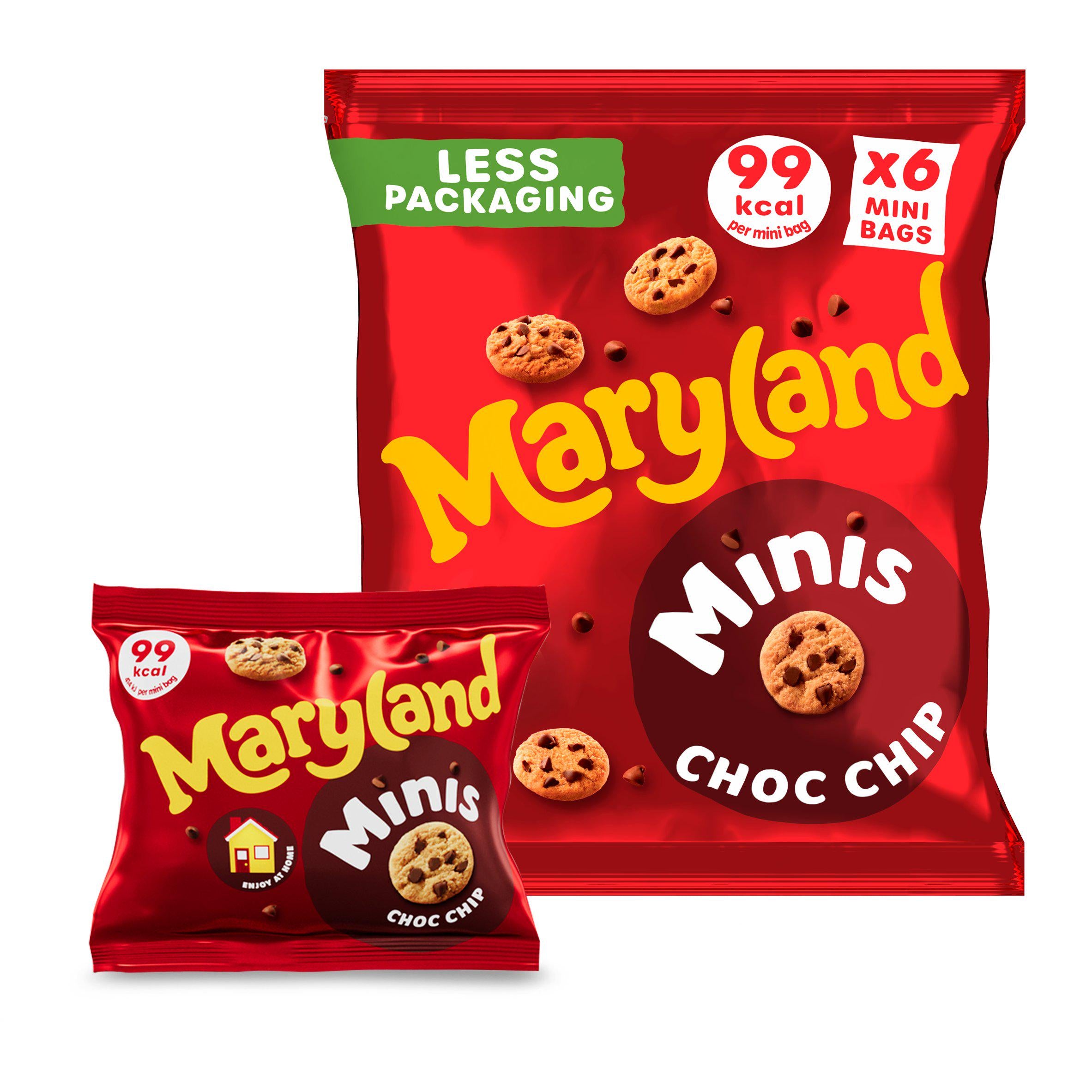Maryland Minis Chocolate Chip 6 Multipacks Cookies 118.8g