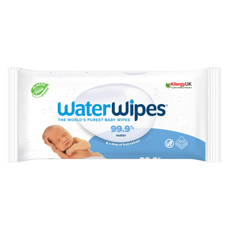 WaterWipes Sensitive Biodegradable Newborn Baby Wipes 60 Per Pack - Moo Local