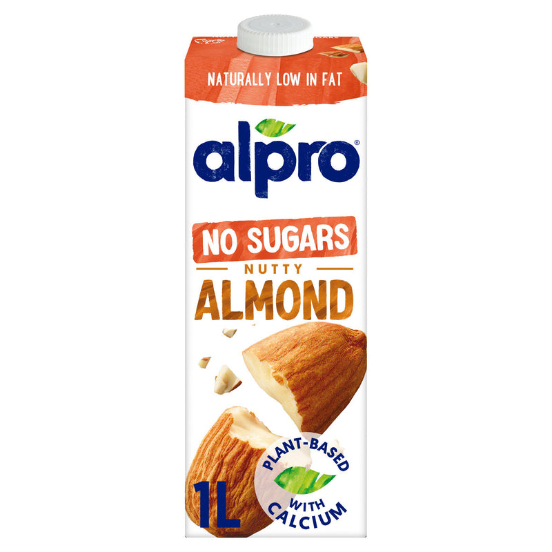 Alpro Almond Milk No Sugars Long Life Dairy Alternative 1 Litre