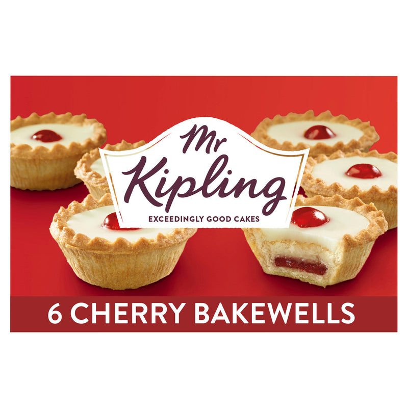 Mr Kipling Cherry Bakewells Cakes 6 Pack - Moo Local