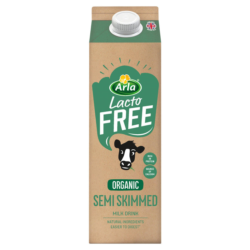 Arla Lactofree Organic Semi Skimmed Milk Drink 1 Litre