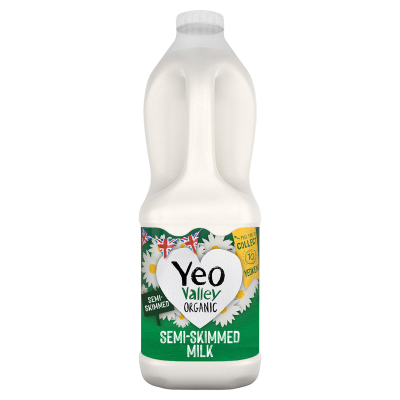 Yeo Valley Organic Free Range Semi Skimmed Milk 2 Litre