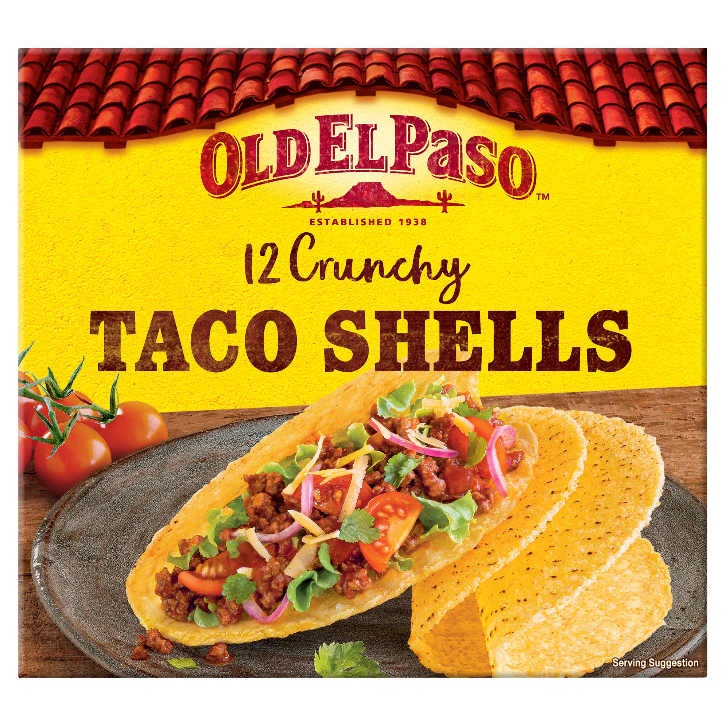 Old El Paso Mexican Crunchy Taco Shells x12
