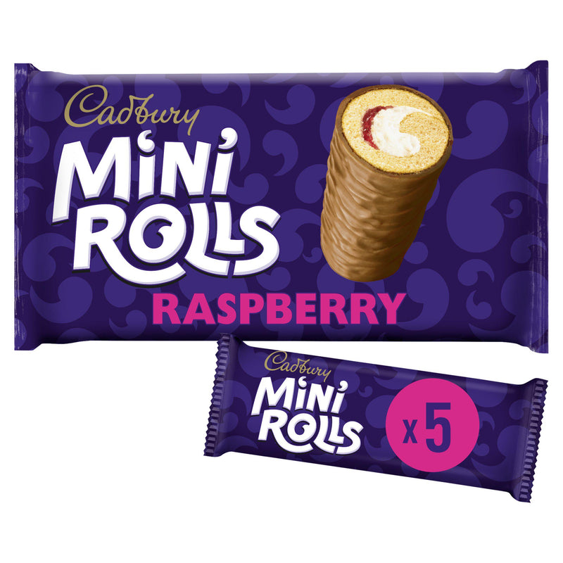 Cadbury Raspberry Mini Rolls Cakes x5