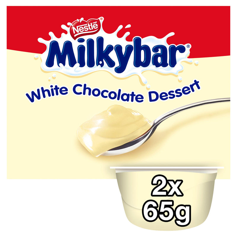 Milkybar White Chocolate Dessert 2x65g