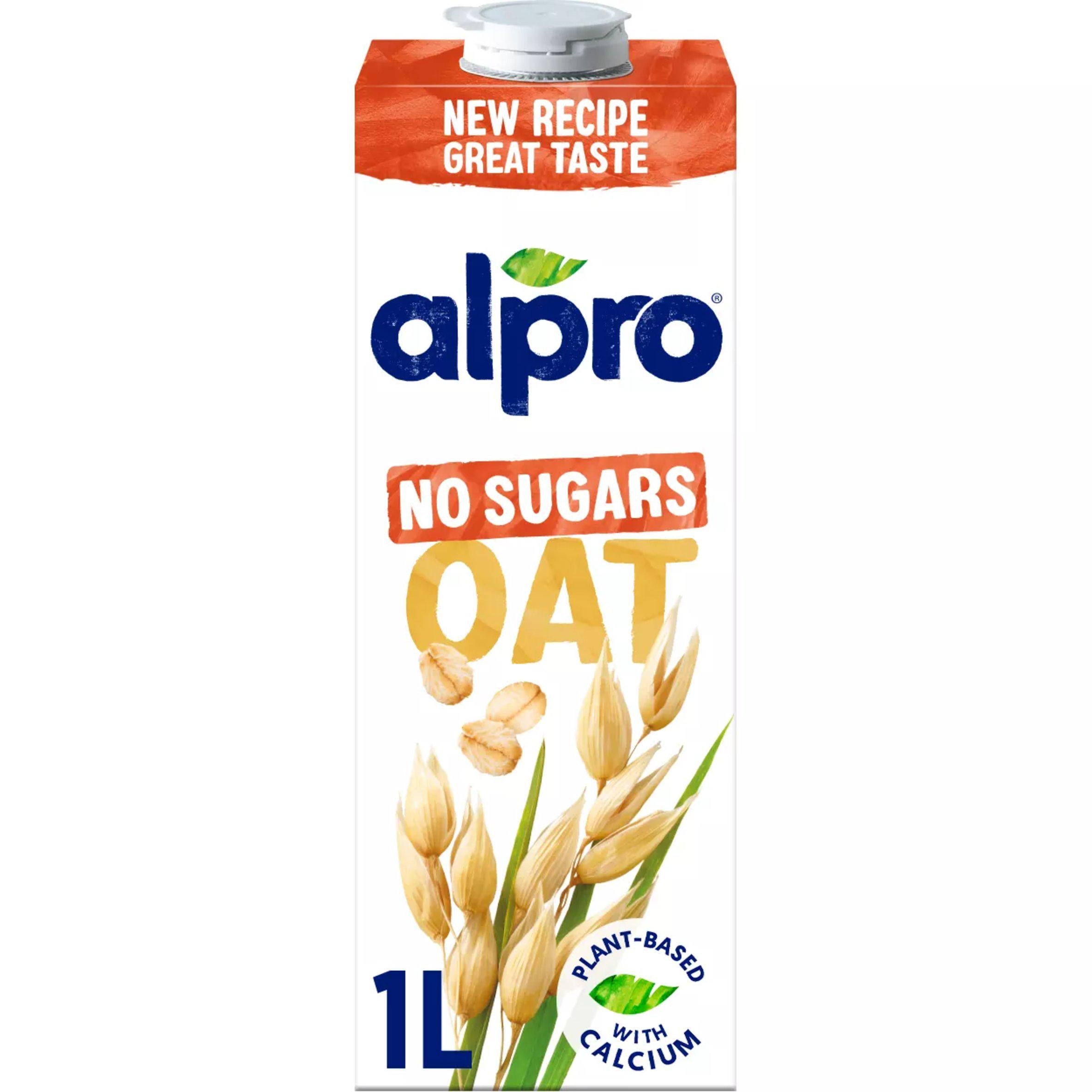 Alpro Oat Milk No Sugars Long Life Dairy Alternative 1 Litre