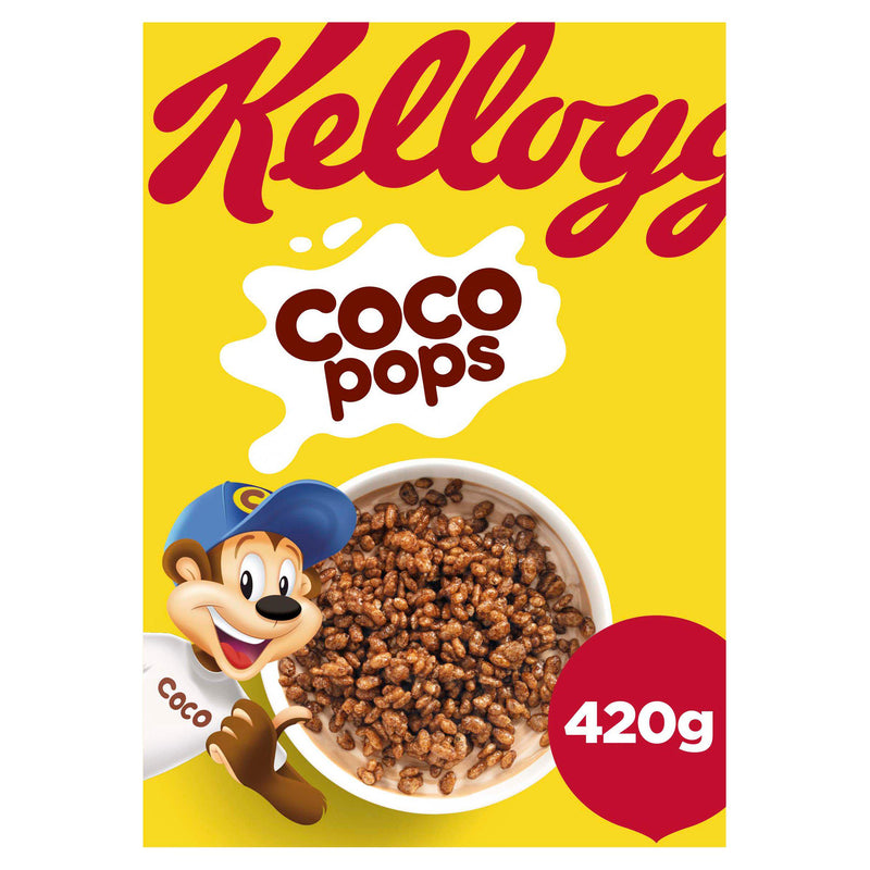 Kellogg's Coco Pops Chocolate Breakfast Cereal 420g - Moo Local