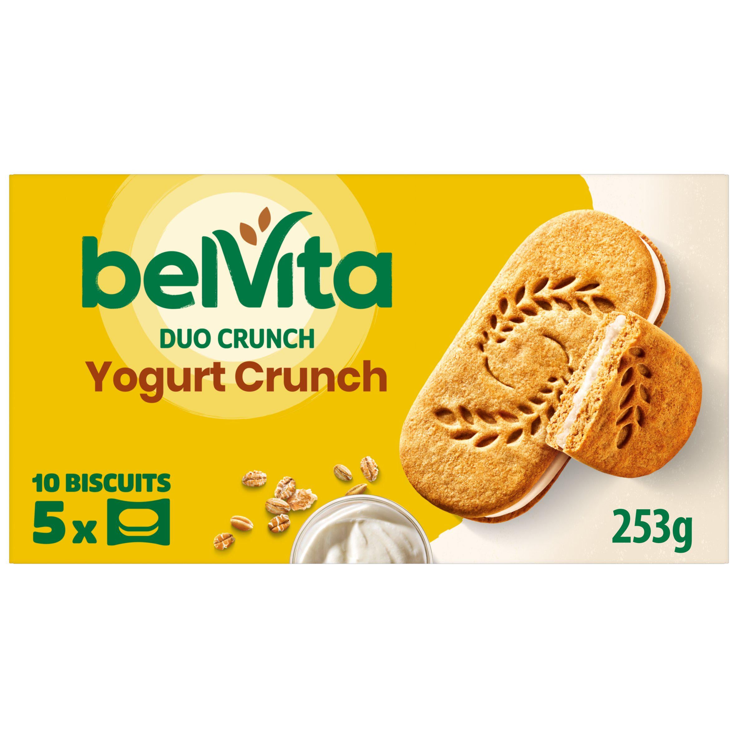 Belvita Duo Crunch Yogurt Cereal Snack Bars Multipack x5