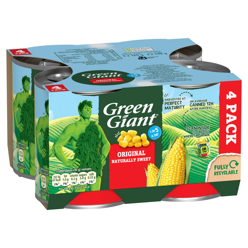 Green Giant Original Sweet Corn 4x198g