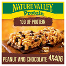 Nature Valley Protein Peanut & Chocolate Cereal Biscuit Snack Bars 4x40g