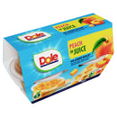 Dole Peaches In Juice Fruit Snacks 4x113g