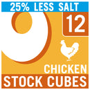 Oxo Reduced Salt Chicken Stock Cubes x12
