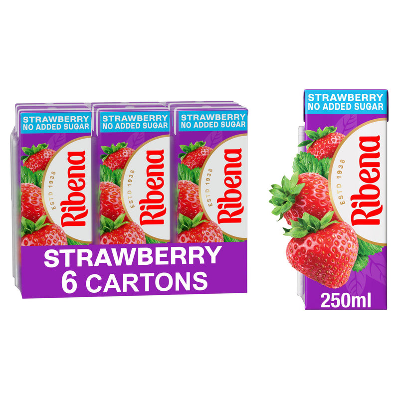 Ribena Strawberry Cartons 6x250ml