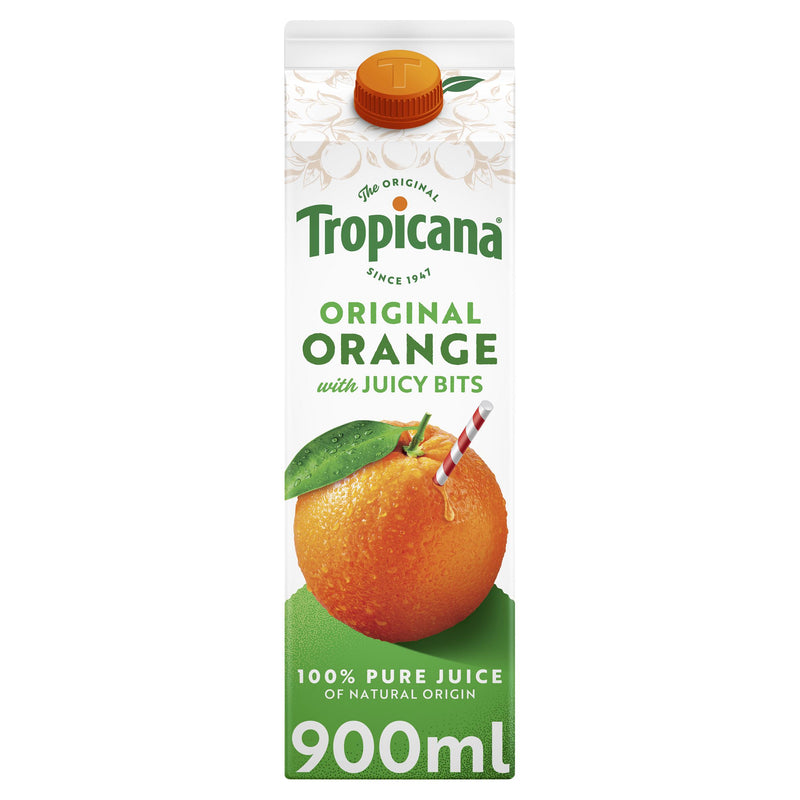 Tropicana Original Orange Fruit Juice with Bits 900ml