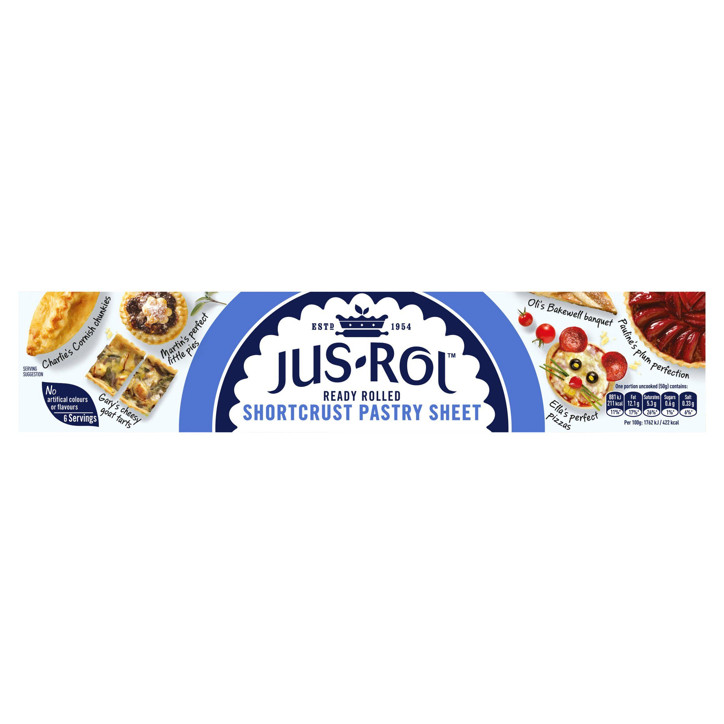 Jus-Rol Shortcrust Pastry Sheets 320g