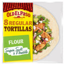 Old El Paso Mexican Regular Soft Flour Tortilla Wraps x8