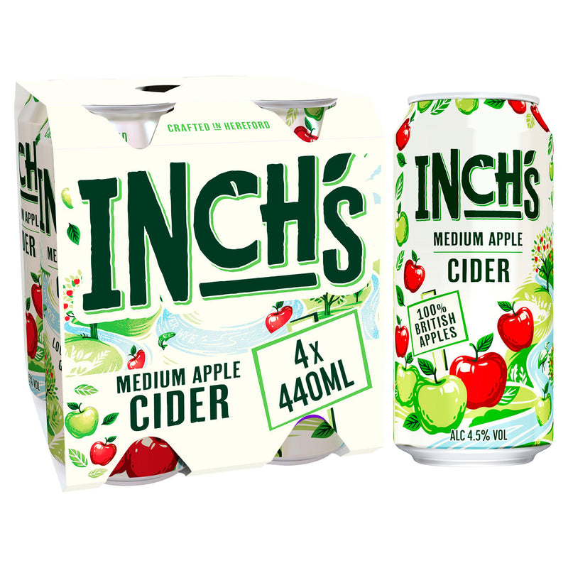 Inch's Medium Apple Cider 4x440ml - Moo Local