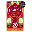 Pukka Organic Turmeric, Ginger & Orange Tea Home Compostable Herbal Tea Bags x 20