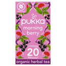 Pukka Organic Morning Berry Fruit Tea Home Compostable Herbal Tea Bags x20