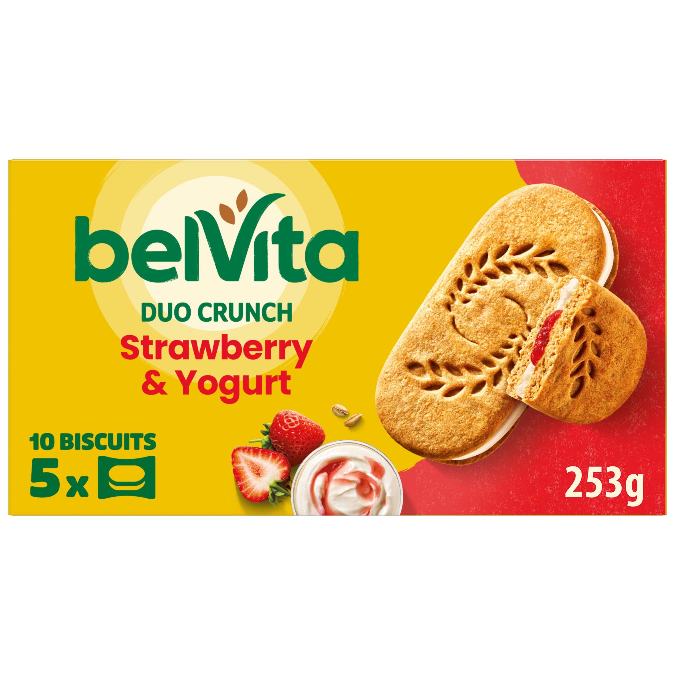 Belvita Duo Crunch Strawberry & Yogurt Cereal Snack Bars Multipack x5