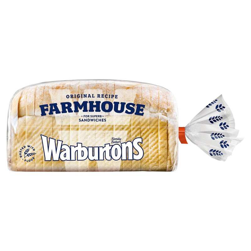 Warburtons Soft Farmhouse Medium Sliced White Bread 800g