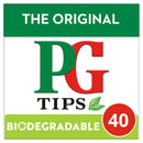 PG tips Original Biodegradable Black 40 Teabags - Moo Local