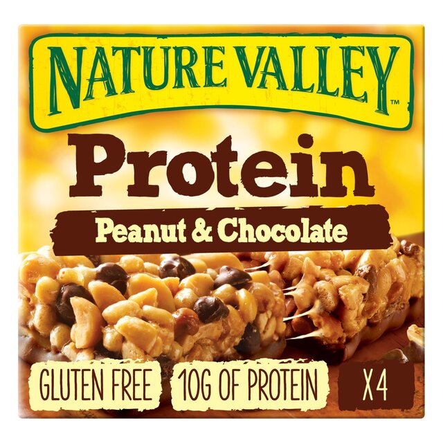 Nature Valley Protein Peanut & Chocolate Cereal Biscuit Snack Bars 4x42g