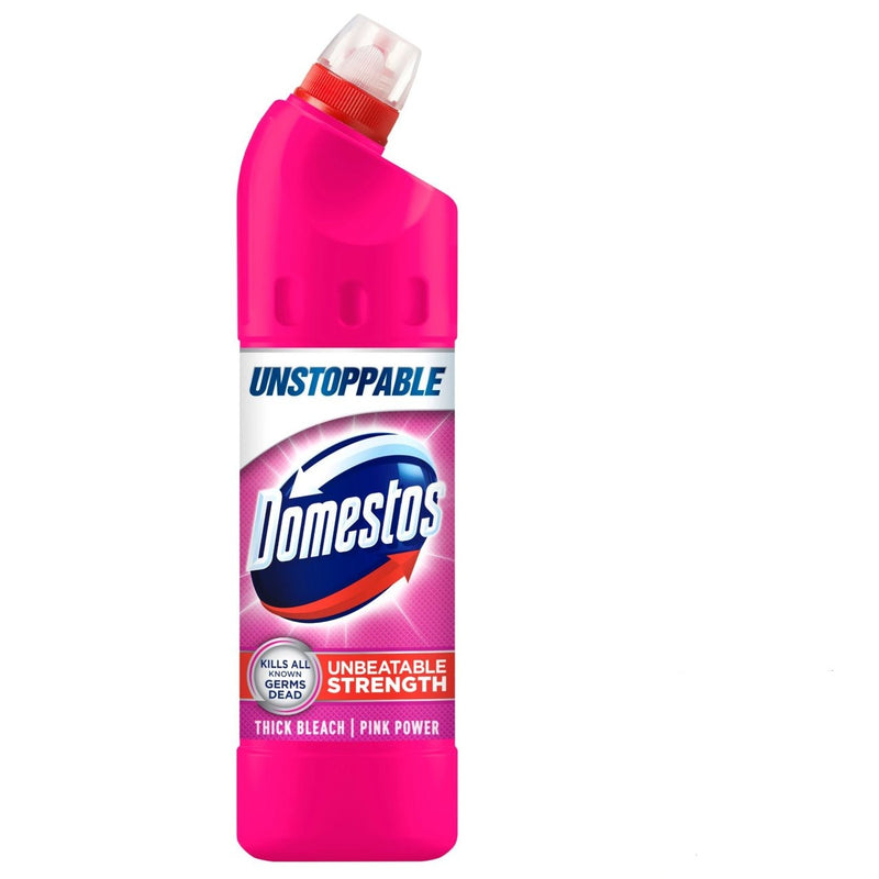 Domestos Thick Bleach Toilet Cleaner Germ Free Pink Power 750ml - Moo Local