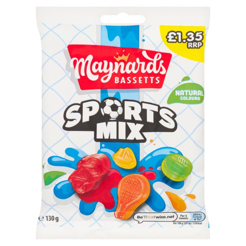 Maynards Bassetts Sports Mix Sweets Bag 130g
